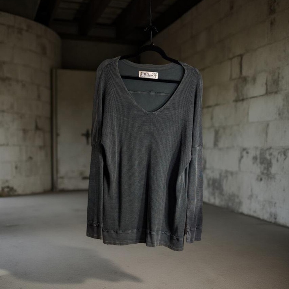Dark Green Women's Long Sleeve Top